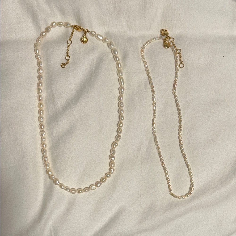 Jcrew Double Strand Freshwater Pearl Necklace